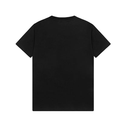 Embroidered Leather Patch T-Shirt