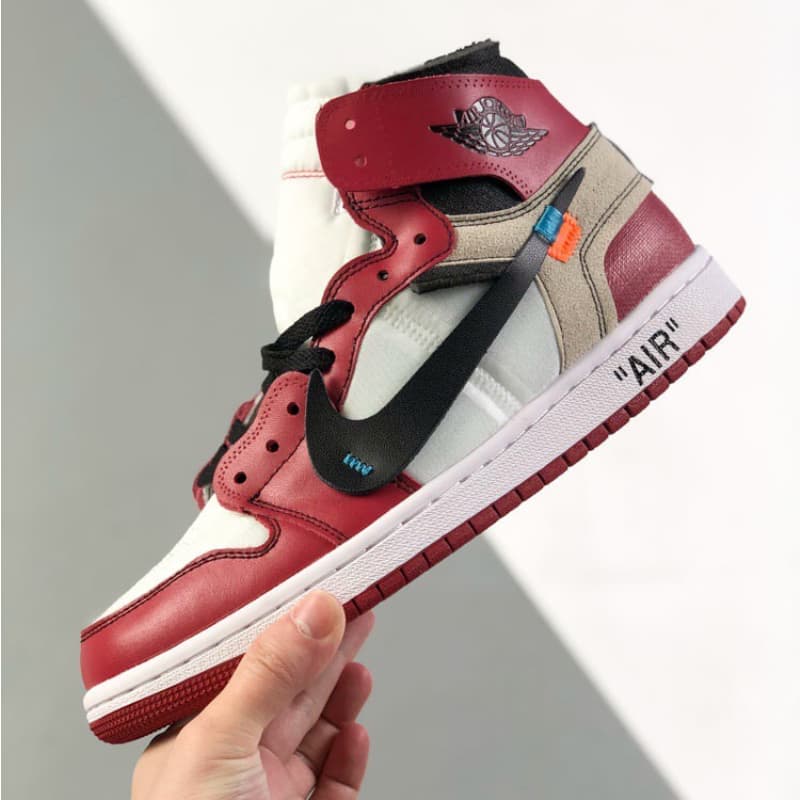 Classic red sneakers