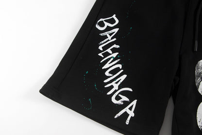 Splatter Print Shorts