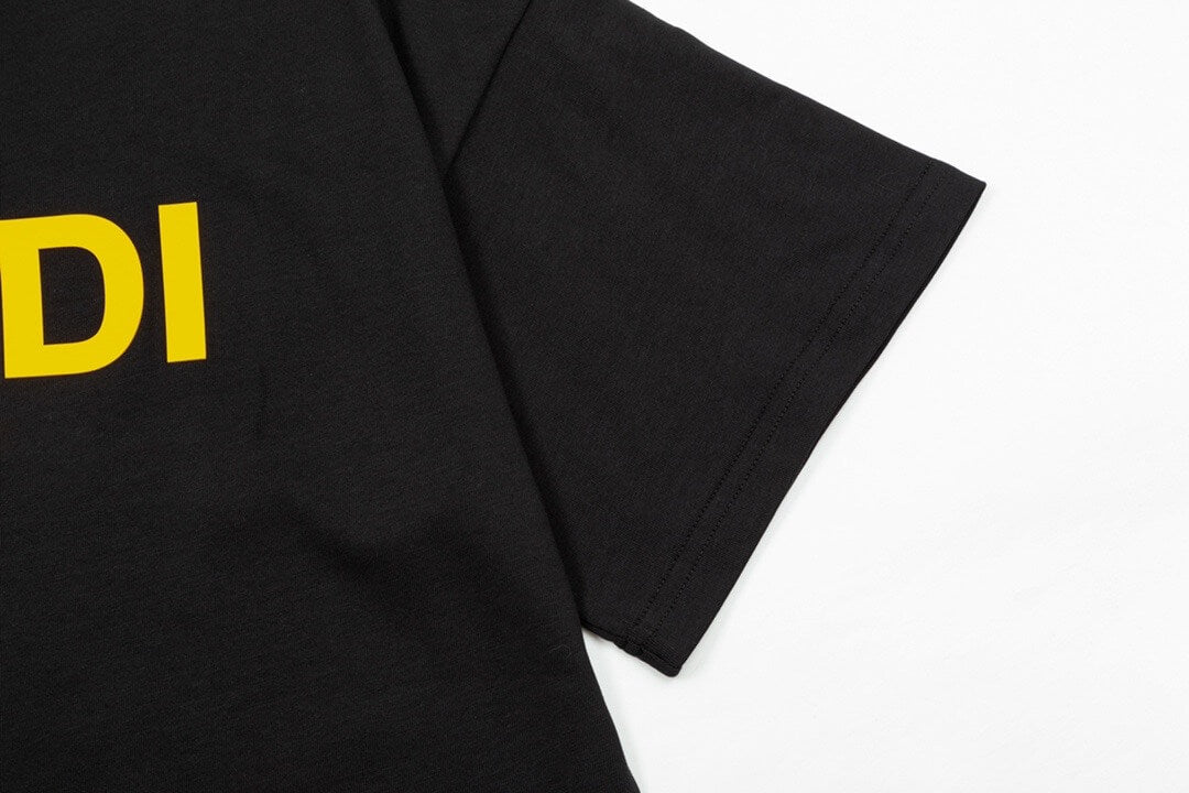 Yellow Letter Print T-shirt