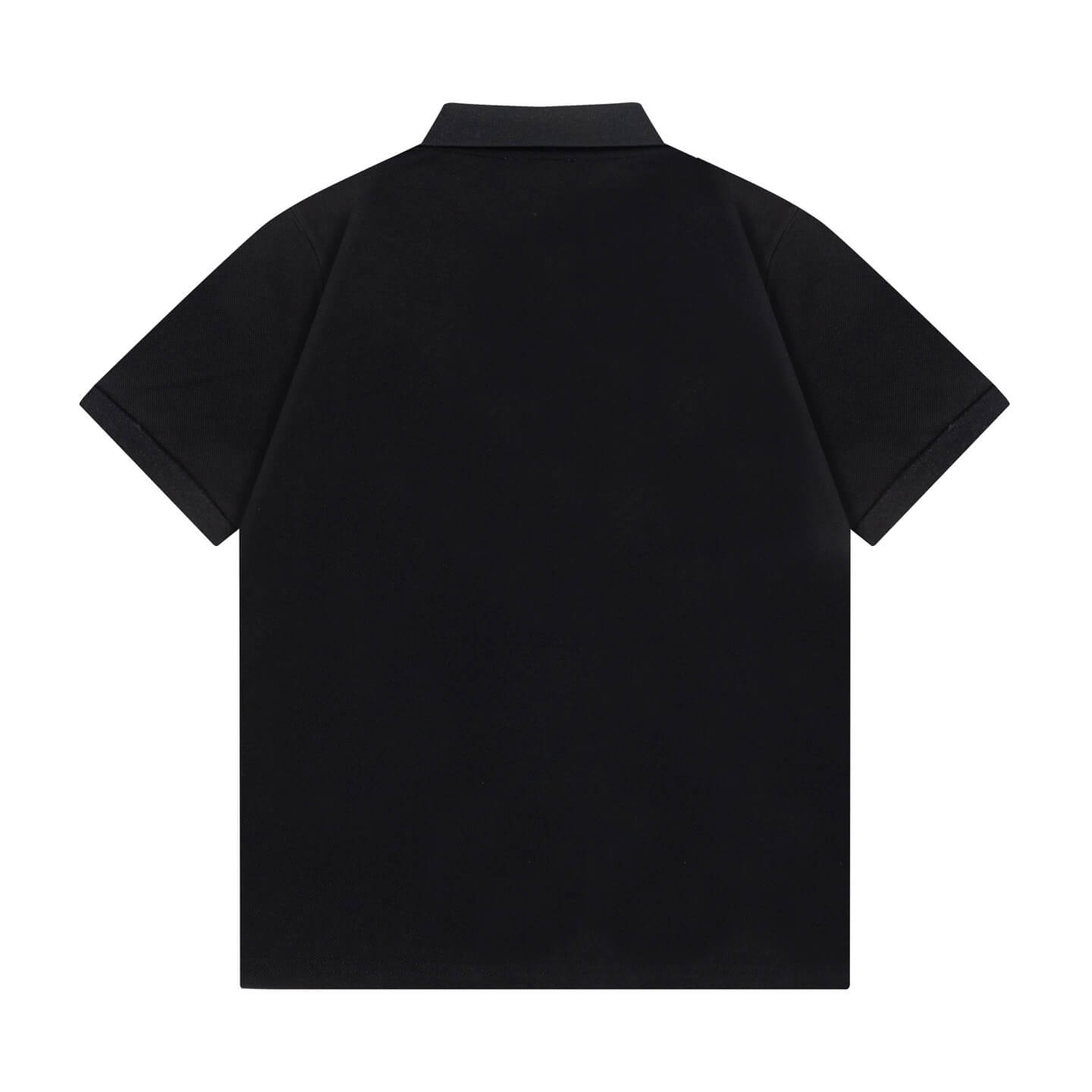 Letter Print with Contrast Collar Polo Shirt