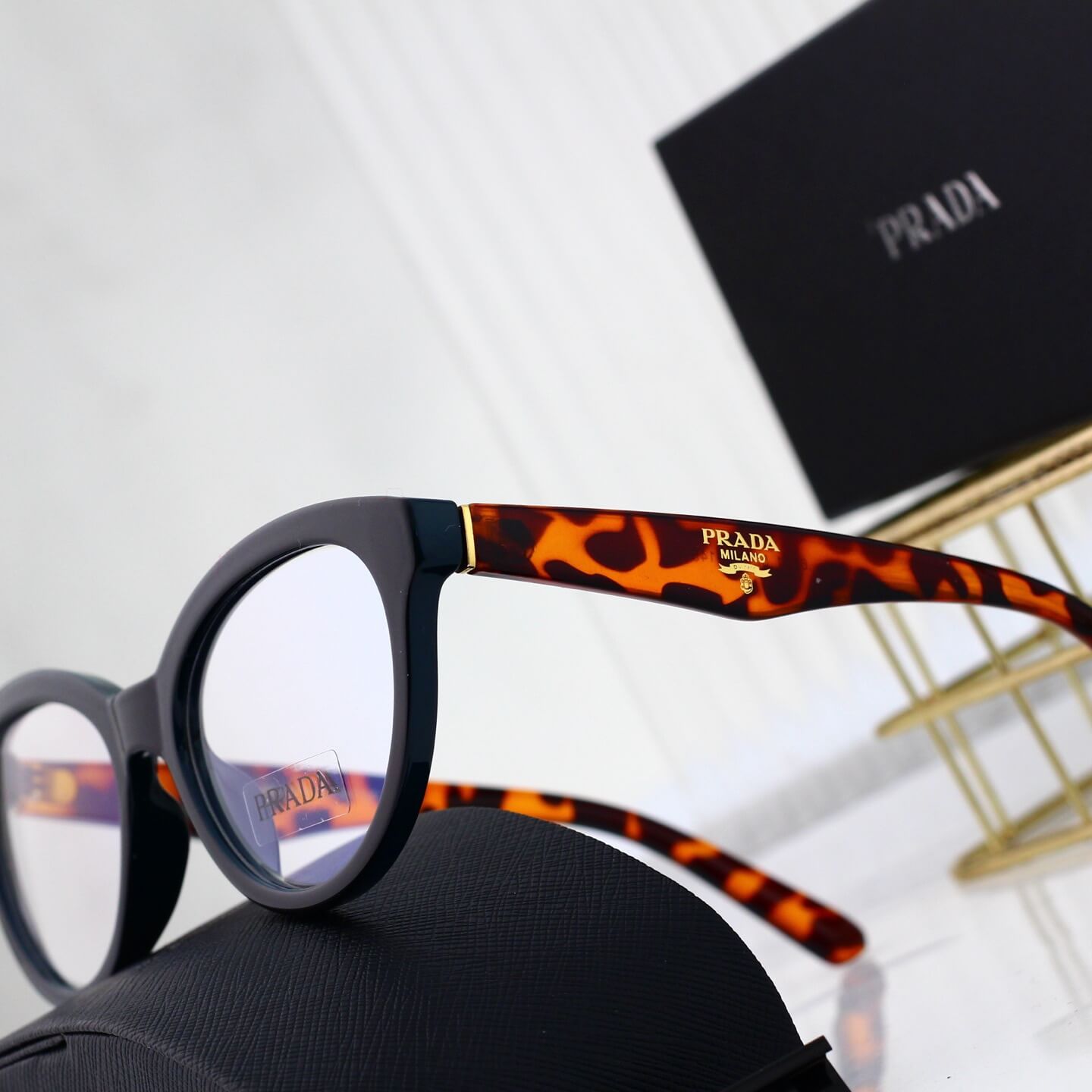 Modern Leopard Print Anti-Blue Light Glasses