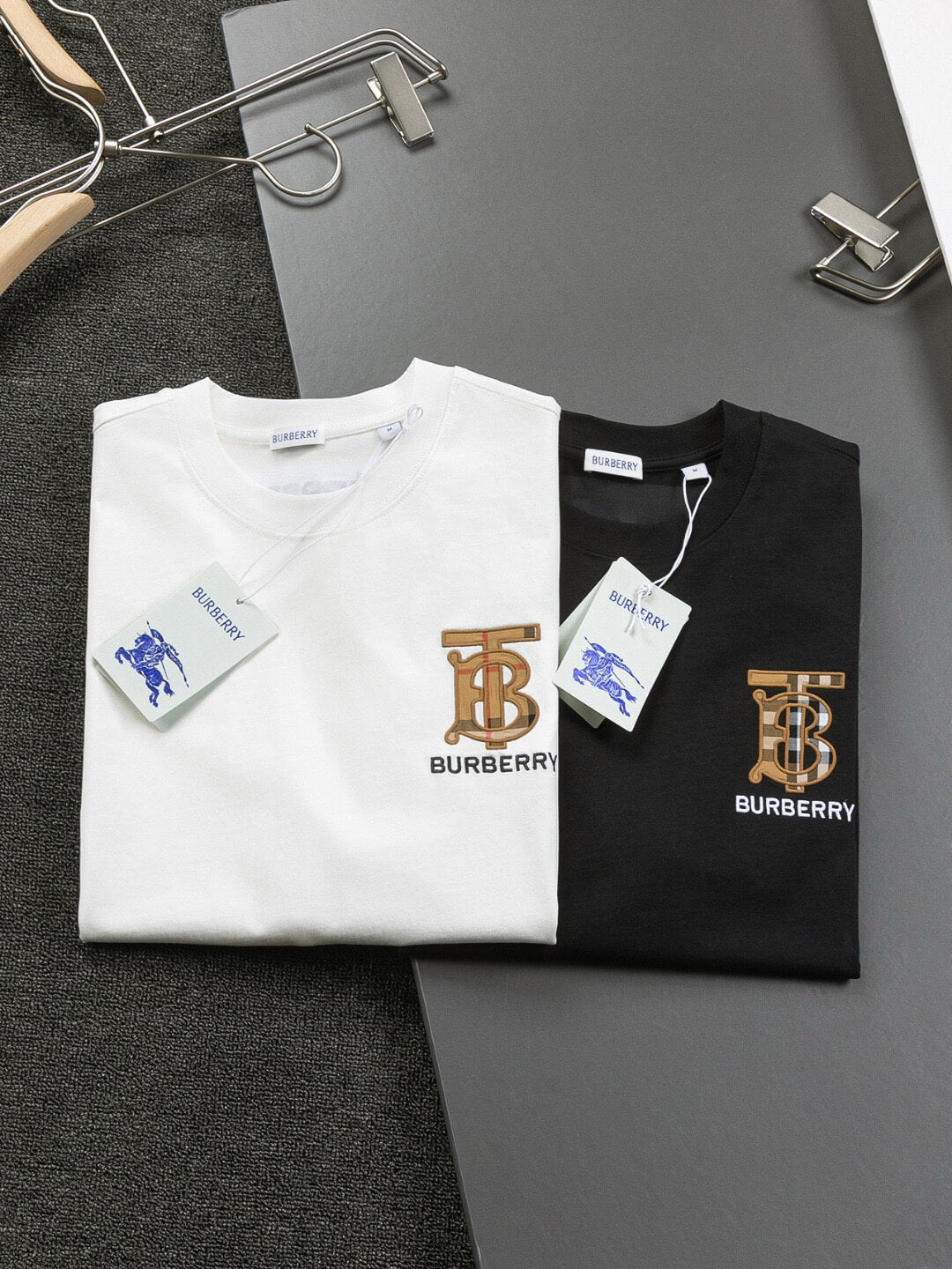 Brown Striped Embroidery T Shirt