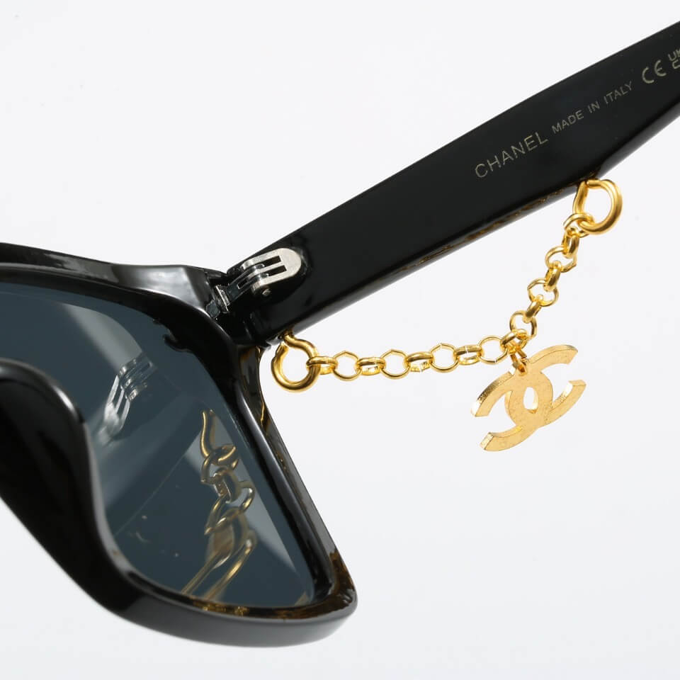 Designer Metal Chain Sunglasses