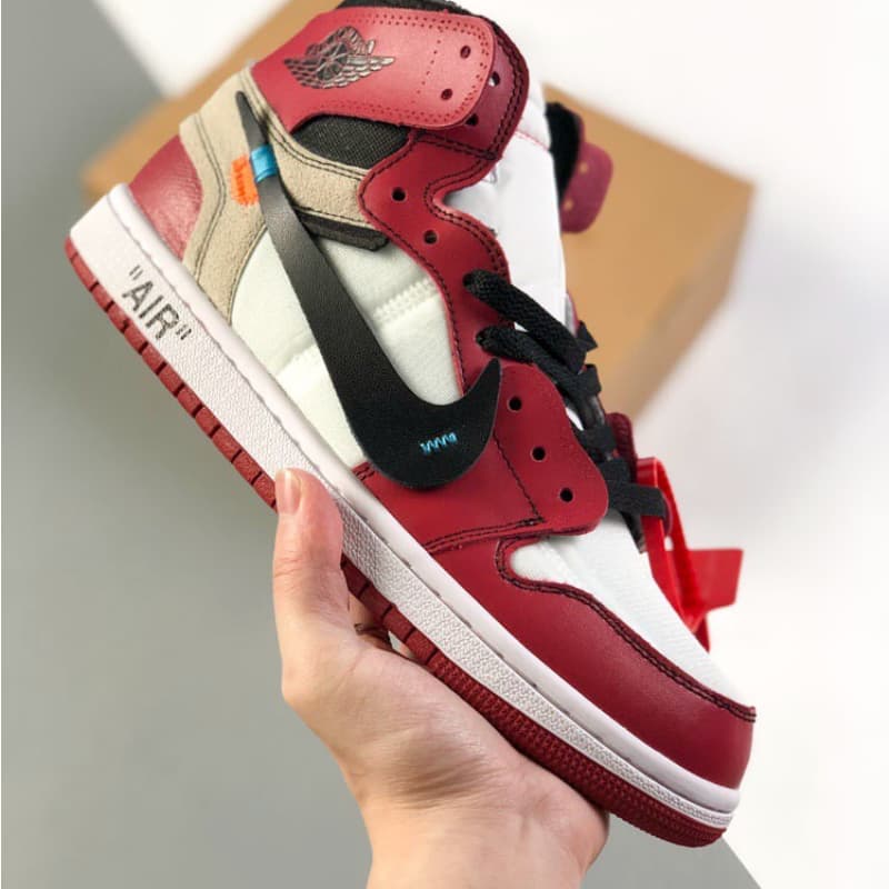 Classic red sneakers