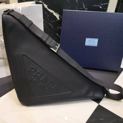 Chic Oversized Triangle Crossbody Bag