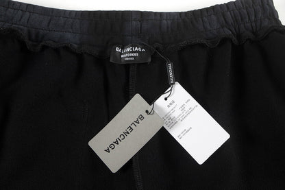 Rendered Embroidered Letter Shorts