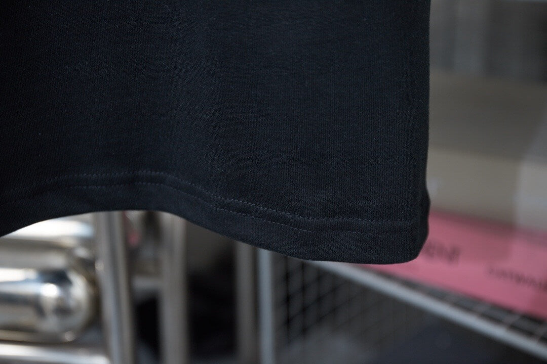 Embroidered Denim Patchwork T Shirt