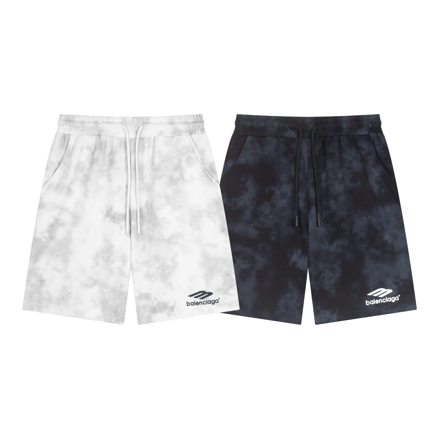 Rendered Embroidered Letter Shorts