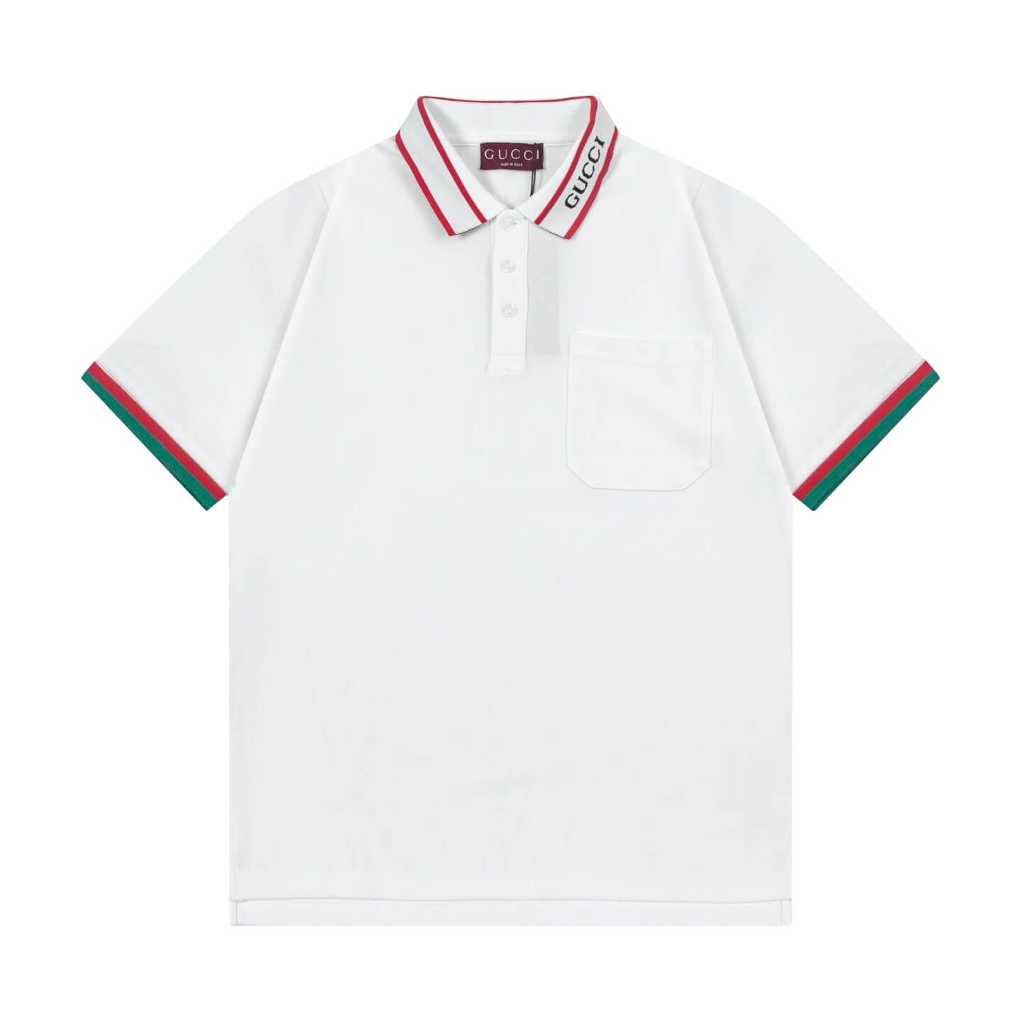Two-Tone Stripes Polo T Shirt