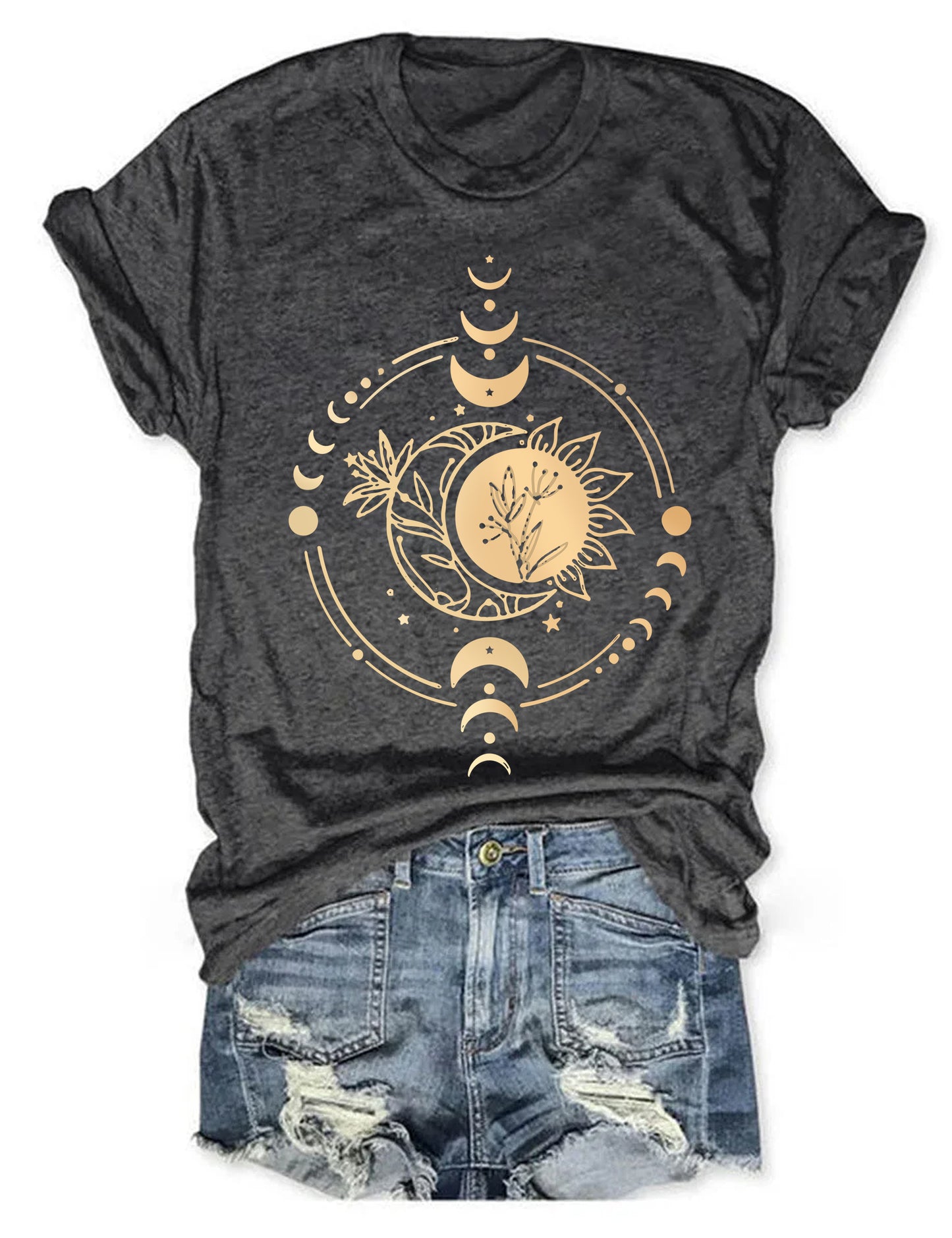 Shiny Mysterious Moon Phase T-shirt