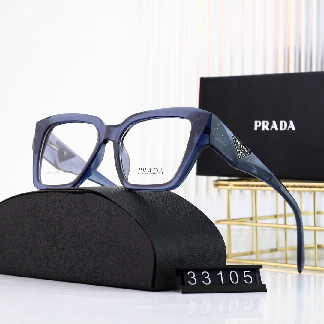 Trendy Simple Large Frame Plain Glasses