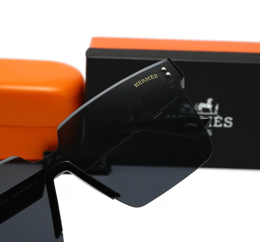 Fashion Casual Style Frameless Glitter Temple Sunglasses