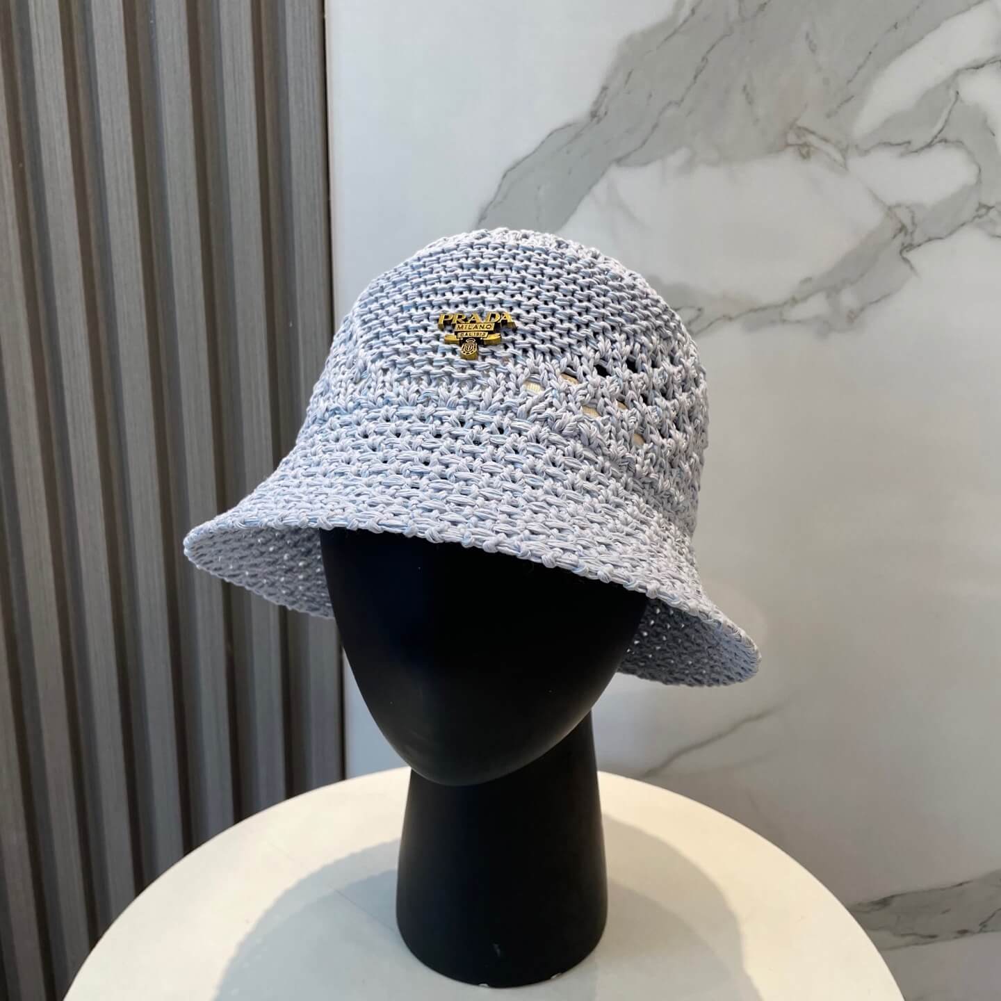 Elegant Holiday Style Thin Knitted Bucket Hat