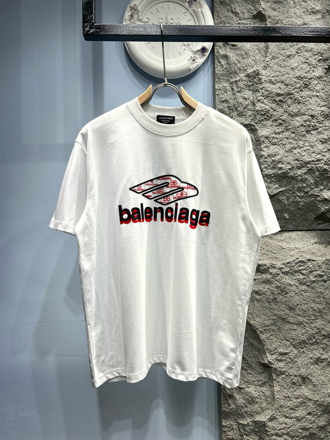 Silicone Overlapping Letter T Shirt