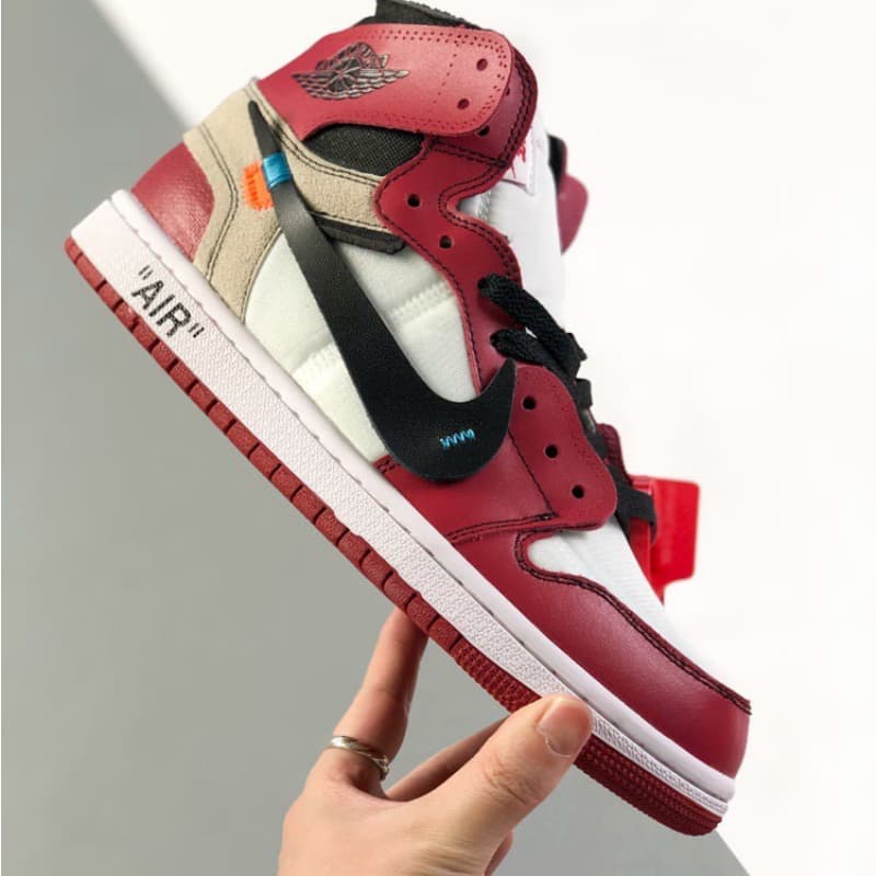 Classic red sneakers