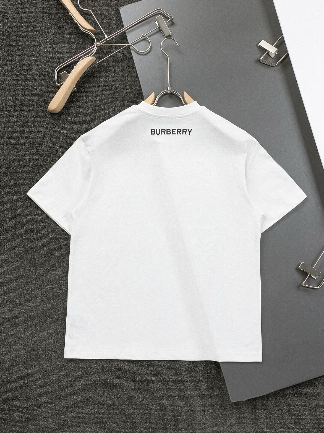 Brown Striped Embroidery T Shirt