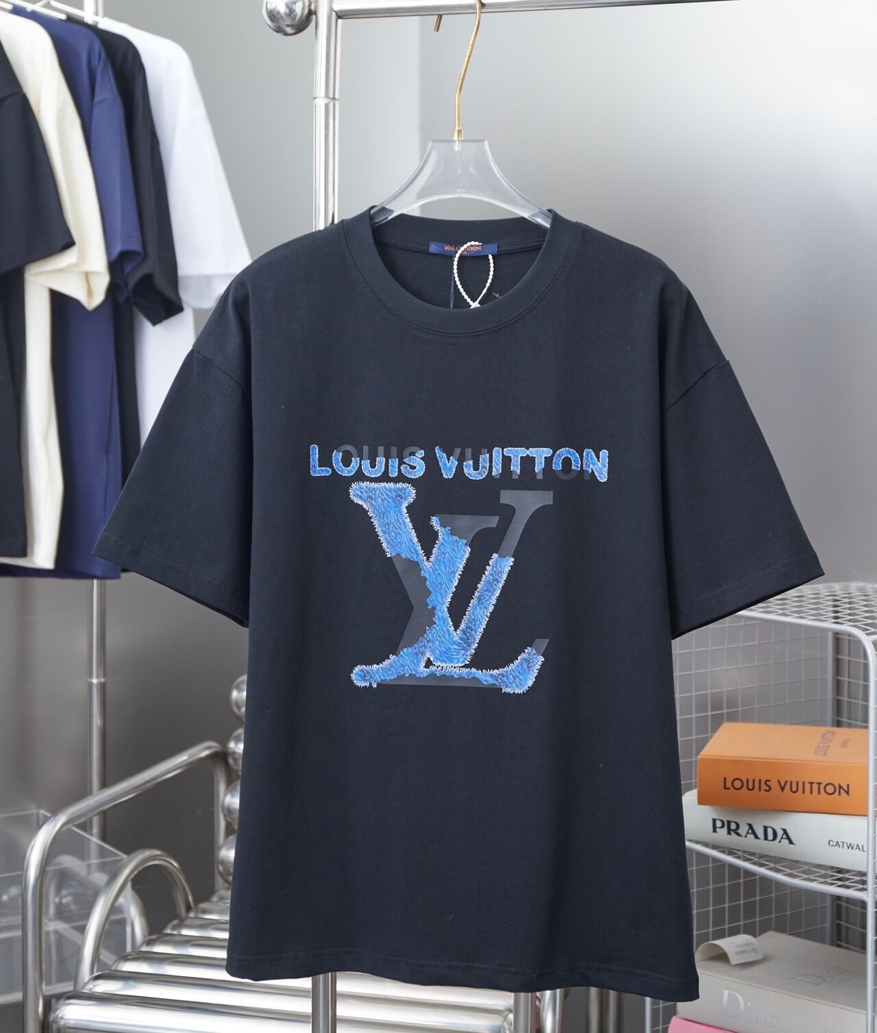 Trendy Dyed Letter Print T-Shirt