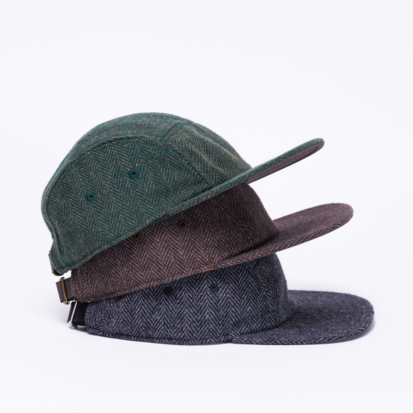 Black & Grey Wool 5-Panel