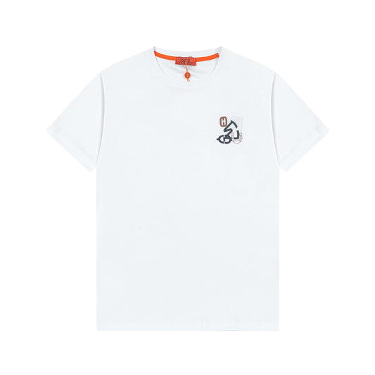 Blue Embroidery T Shirt