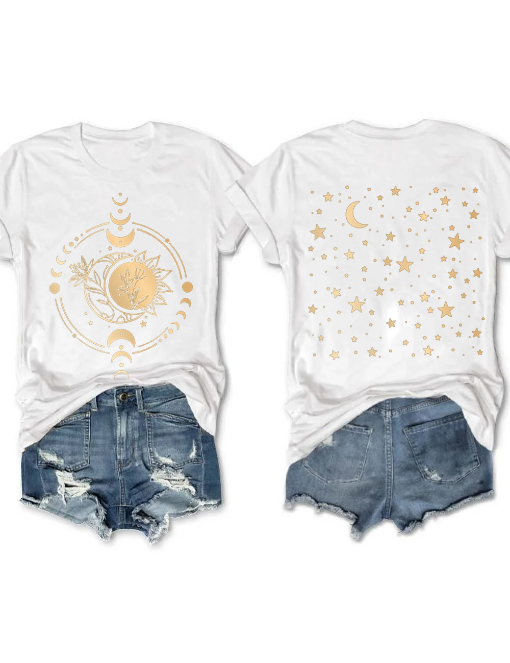 Shiny Mysterious Moon Phase T-shirt