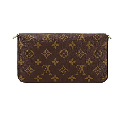Classic Brown All-Over Print Messenger Bag