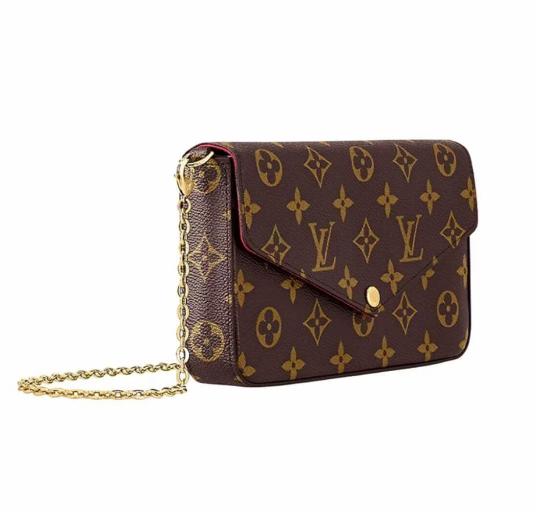 Classic Brown All-Over Print Messenger Bag