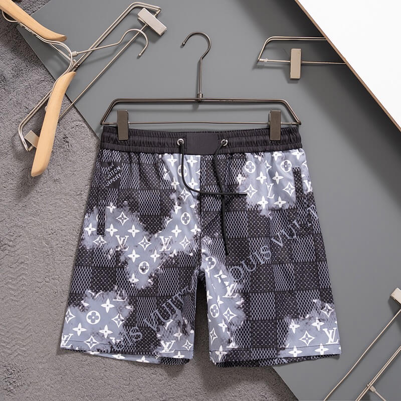 All Over Check Beach shorts