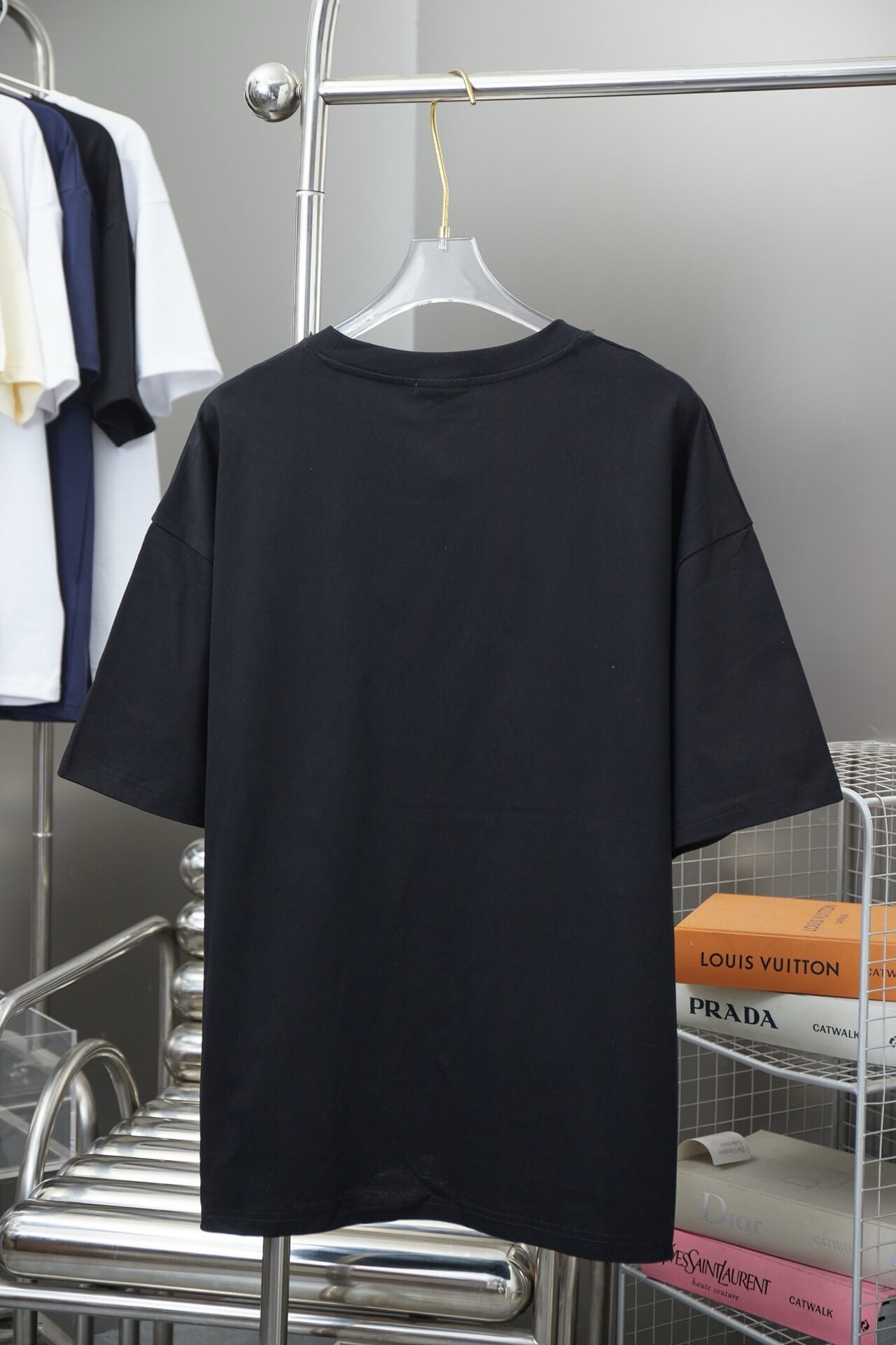 Letter Metallic Pocket T Shirt