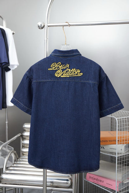 Signature Lettering Embroidered Shirt