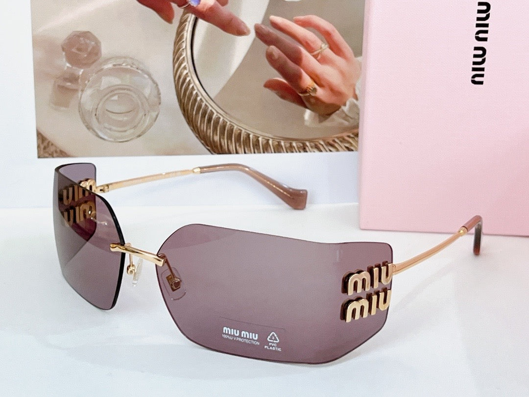 Ultra-Cool Frameless Curved Sunglasses