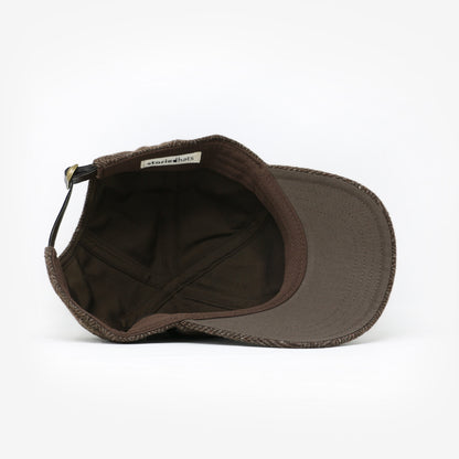 Brown & Tan Wool 6-Panel