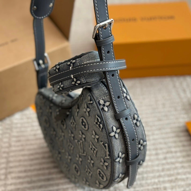 Embossed Denim Bag