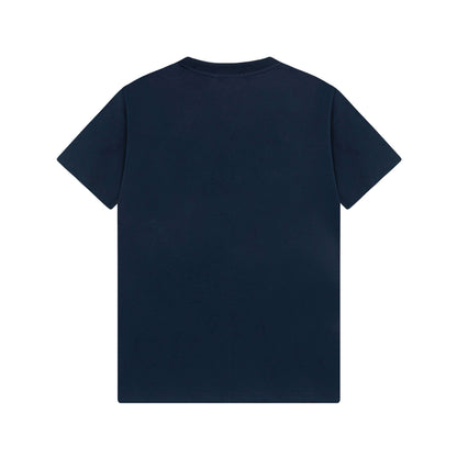 Leather Patch Embroidery T-Shirt