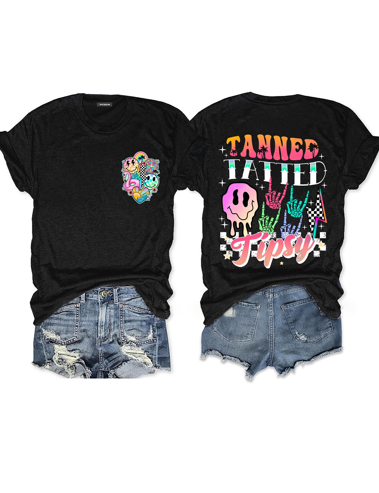 Summer Tanned Tatted And Tipsy T-shirt