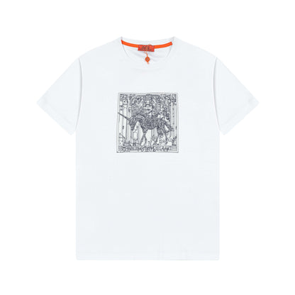 Exquisite Horse Embroidered T-Shirt