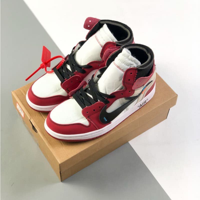 Classic red sneakers