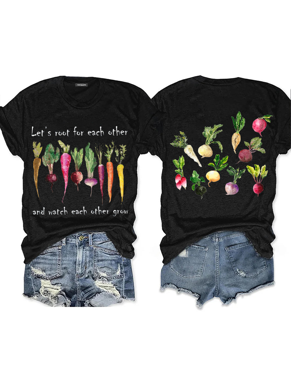Let's Root For Each Other And Watch Each Other Grow T-shirt