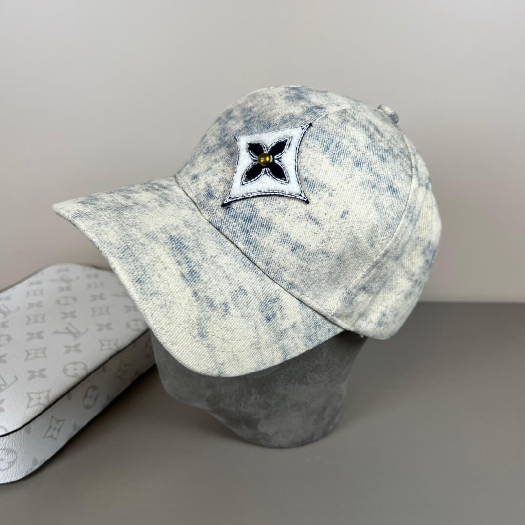 Street Style Denim Tie-Dye Baseball Cap