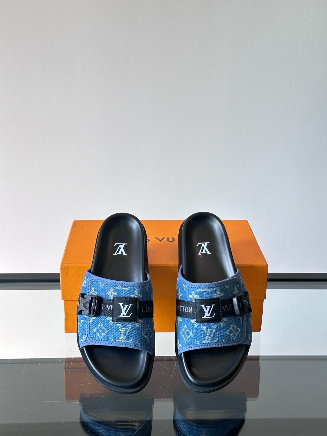 Button-Embellished Slippers