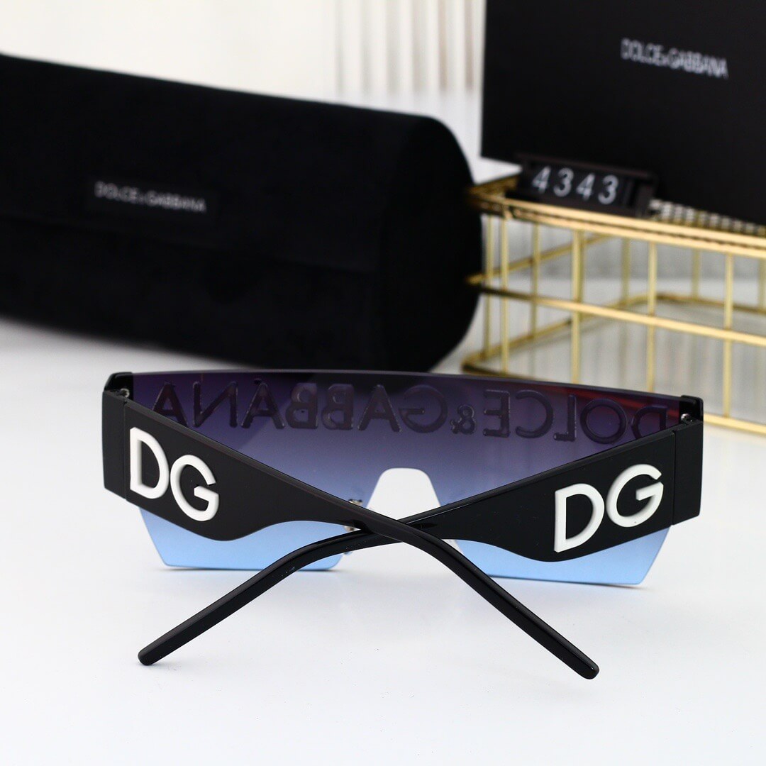 Geek Hip Hop Style Large Font Printed Sunglasses