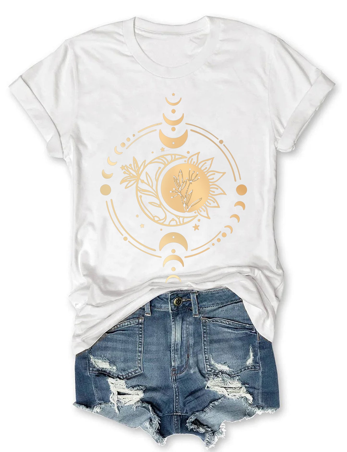 Shiny Mysterious Moon Phase T-shirt