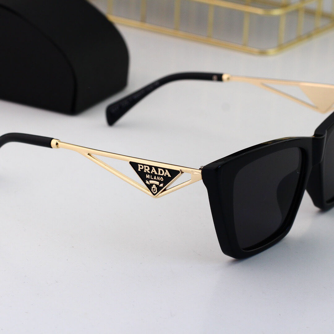 Elegant Metal Hollow Temple Sunglasses