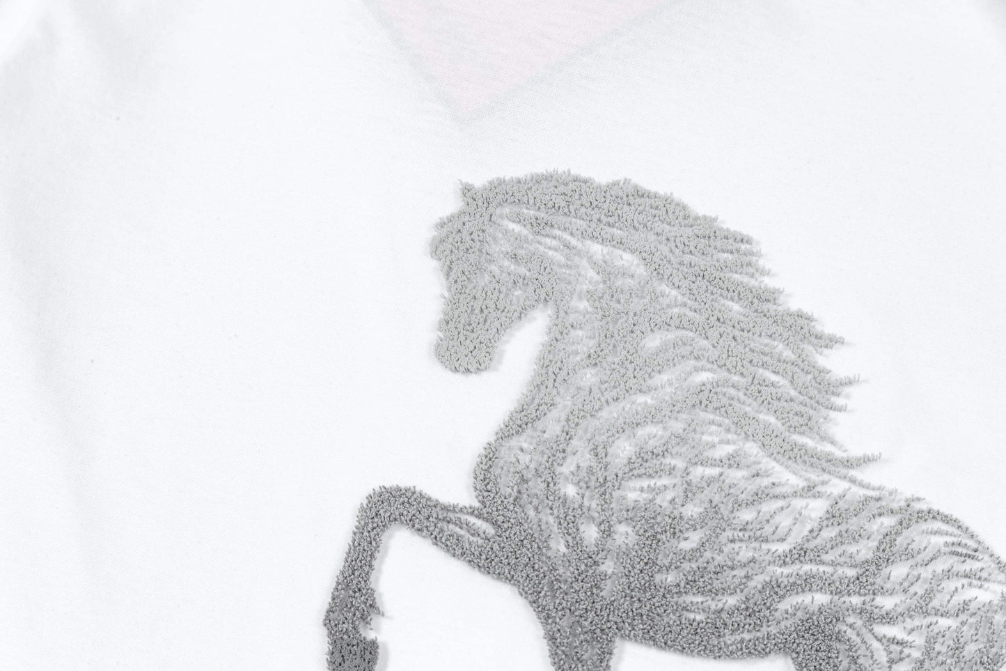 Delicate Horse Embroidery T Shirt