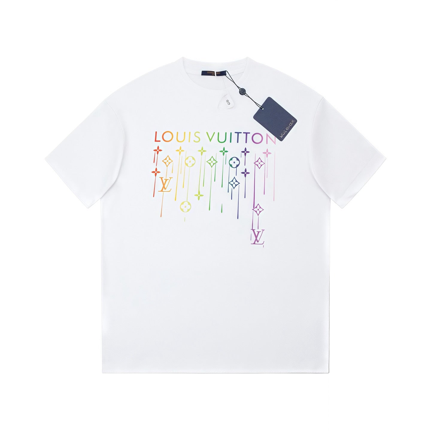 Colored Tassels Print T Shirt