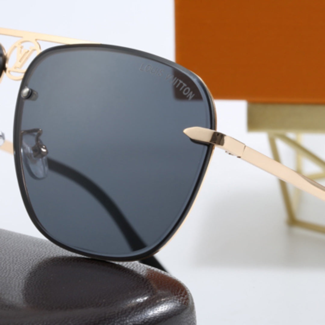 Minimalist Metal Frame Aviator Sunglasses