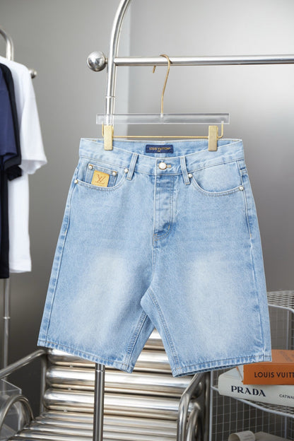 Pocket Letter Embroidered Denim Shirt