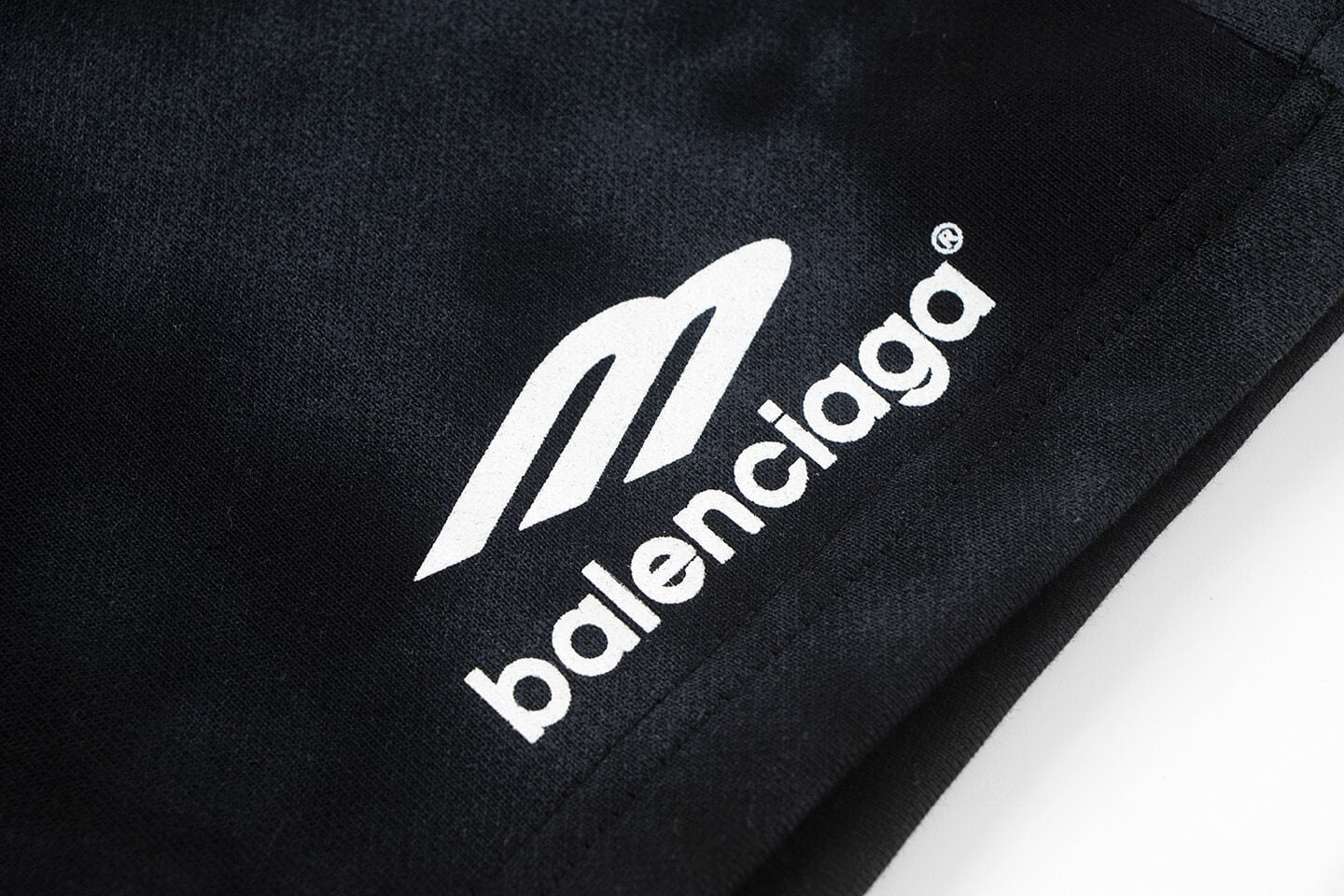 Rendered Embroidered Letter Shorts