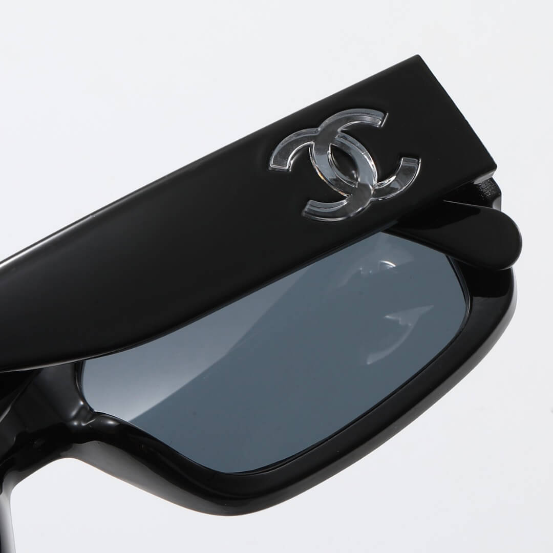 Chic Transparent Double C Design Sunglasses