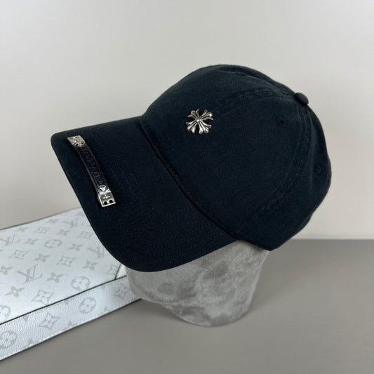 Simple Geek Style Metal Decoration Baseball Cap